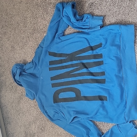 PINK Victoria's Secret size L blue hoodie - Picture 6 of 6